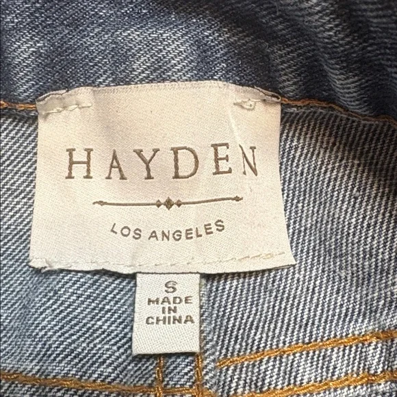 Hayden LA Classic Blue Denim Cropped Skinny Jeans Darling Hemline Women’s S - Picture 2 of 14